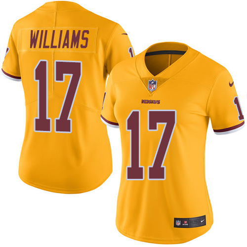 Women's Limited Doug Williams Nike Jersey Gold - #17 Rush NFL Washington Redskins